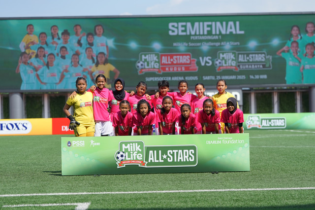 Tim Kudus di semifinal MilkLife Soccer Challenge All-Stars. Foto: Dok. MilkLife Soccer Challenge