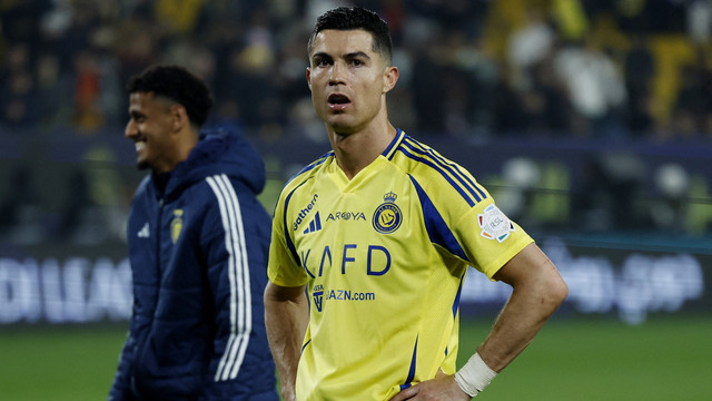 Cristiano Ronaldo saat membela Al Nassr di Liga Arab Saudi pada 26 Januari 2025. Foto: REUTERS/Hamad I Mohammed