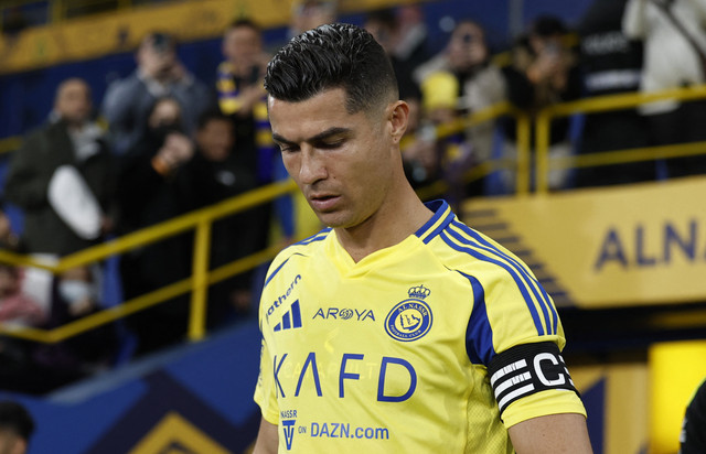 Cristiano Ronaldo saat membela Al Nassr di Liga Arab Saudi pada 26 Januari 2025. Foto: REUTERS/Hamad I Mohammed