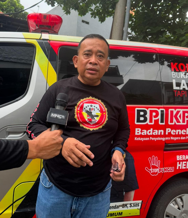 Ketua Umum Badan Peneliti Independen Kekayaan Penyelenggara Negara dan Pengawas Anggaran Republik Indonesia (BPI KPNPA RI), Rahmad Sukendar.