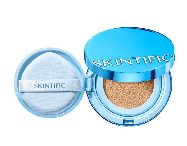 Rekomendasi cushion Skintific untuk kulit berjerawat. Foto adalah Skintific Perfect Stay Velvet Matte Cushion. Sumber: www.skintific.com