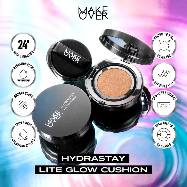 Make Over Hydrastay Lite Glow Cushion. Sumber: Platform Shopee/@Make Over Official Shop