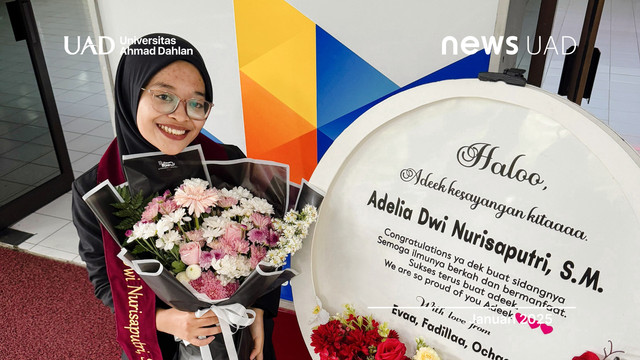 Adelia Dwi Nurisaputri, mahasiswi Program Studi Manajemen Universitas Ahmad Dahlan (UAD) (Dok. Eka)