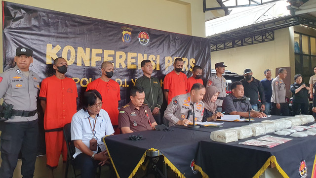 Ditresnarkoba Polda DIY membongkar jaringan peredaran sabu-sabu Yogya-Sidoarjo.
 Foto: Dok. Istimewa