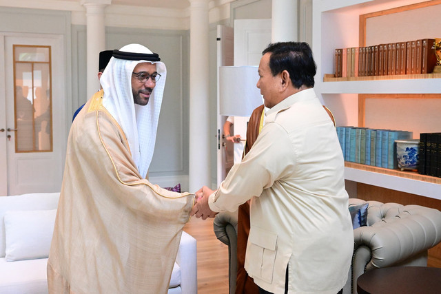 Presiden Prabowo Subianto menerima kunjungan Menteri Energi dan Infrastruktur Uni Emirat Arab (UEA) Suhail Mohamed Al Mazrouei di Kertanegara, Jakarta, Kamis (30/1/2025). Foto: Biro Pers Sekretariat Presiden