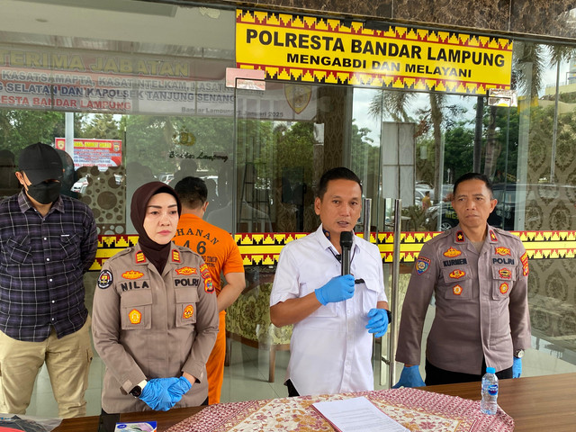 Kasatreskrim Polresta Bandar Lampung, Kompol Enrico Donald Sidauruk. | Foto: Sinta Yuliana/Lampung Geh