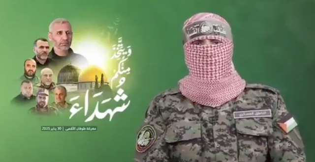 Abu Ubaida, jubir Brigade Al-Qassam (sayap militer Hamas), mengumumkan syahidnya sejumlah komandan. Foto: Dok Al-Qassam