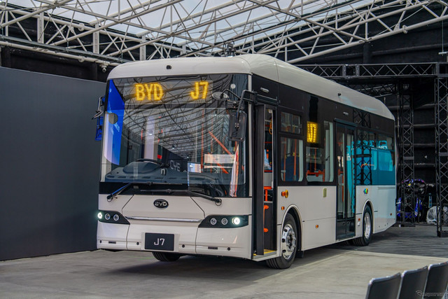 Bus listrik BYD J7. Foto: Response.jp