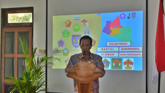 Gubernur DIY pada pembukaan Rakerda Pramuka DIY tahun 2025. Foto : Istimewa