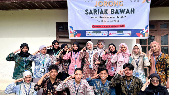 Volunteer Mahardika Mengajar Batch 5 Jorong Sariak Bawah 