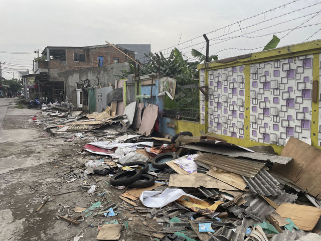 Lokasi yang dieksekusi untuk pengosongan lahan, yang berada di sekitar Cluster Setia Mekar Residence 2, Tambun Selatan, Bekasi, Jawa Barat, Minggu (2/2/2025). Foto: Fadhil Pramudya/kumparan