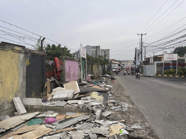 Lokasi yang dieksekusi untuk pengosongan lahan, yang berada di sekitar Cluster Setia Mekar Residence 2, Tambun Selatan, Bekasi, Jawa Barat, Minggu (2/2/2025). Foto: Fadhil Pramudya/kumparan