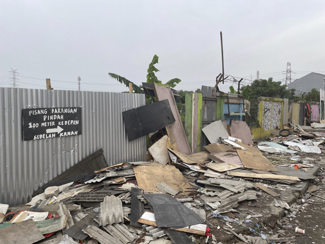 Lokasi yang dieksekusi untuk pengosongan lahan, yang berada di sekitar Cluster Setia Mekar Residence 2, Tambun Selatan, Bekasi, Jawa Barat, Minggu (2/2/2025). Foto: Fadhil Pramudya/kumparan