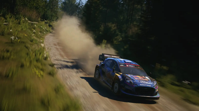 Ford Fiesta, mobil balap reli di WRC. Sumber: Screenshot replay gameplay EA Sports WRC (akun Steam atas nama penulis)