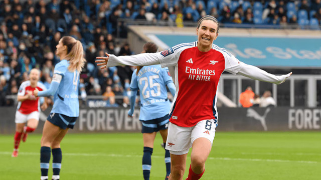 Arsenal kalahkan Manchester City 3-4 di pekan ke-13 Liga Inggris Wanita (WSL), Minggu )2/2). Foto: Dok. Arsenal