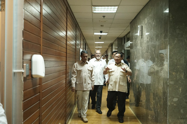 Presiden Prabowo Subianto mendatangi kantor Kementan, Jakarta, Senin (3/2/2025). Foto: Kementan RI