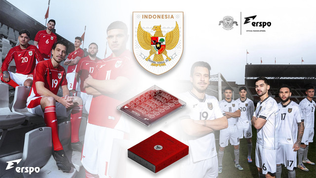 Gambar Tampilan Jersey Kandang dan Tandang Timnas Indonesia 2025 (Sumber:https://www.instagram.com/erspo.official/)