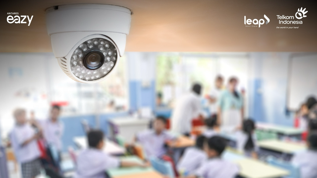 Telkom hadirkan Antares Eazy dalam mendeteksi dan mencegah bullying di sekolah dengan mengintegrasikan IP Camera berteknologi AI. Foto: Dok. Telkom