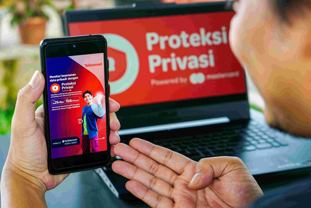 Telkomsel dan Mastercard meluncurkan layanan Proteksi Privasi untuk melindungi pelanggan dari ancaman pencurian identitas digital. Foto: Telkomsel