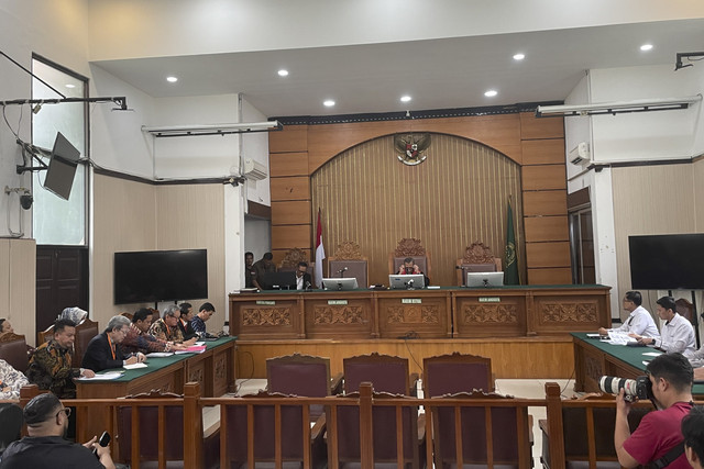 Sidang perdana gugatan praperadilan Sekjen PDIP Hasto Kristiyanto melawan KPK, di Pengadilan Negeri Jakarta Selatan, Rabu (5/2/2025). Foto: Fadhil Pramudya/kumparan