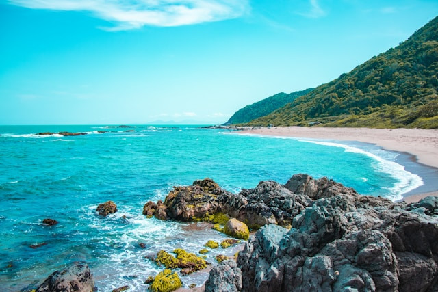 Teluk Kletekan. Foto hanya ilustrasi, bukan tempat sebenarnya. Sumber: Unsplash/Gabriel Affonso