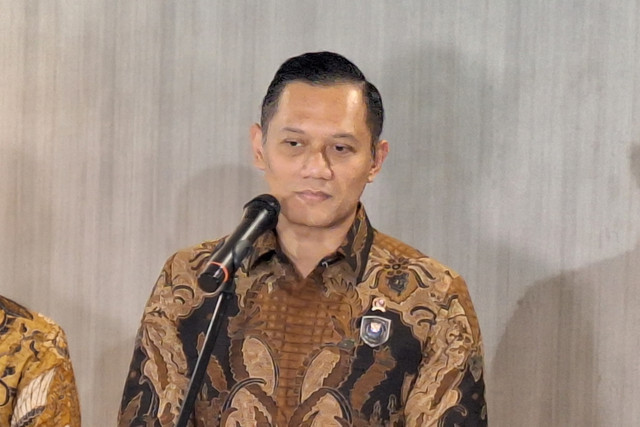 Menko IPK Agus Harimurti Yudhoyono memberikan keterangan pers di Kantor Kemenko IPK, Jakarta Pusat, Rabu (5/2/2025). Foto: Argya D. Maheswara/kumparan 