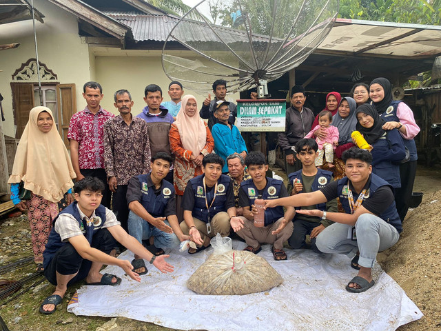 Dokumentasi hasil dari fermentasi batang pisang, dokumentasi pribadi.