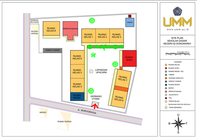 foto site plan SDN 02 Donowarih. Foto: Dera Ramadhani/Kumparan