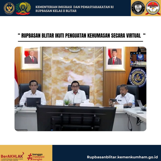 Rupbasan Blitar Mengikuti Penguatan Kehumasan Secara Virtual