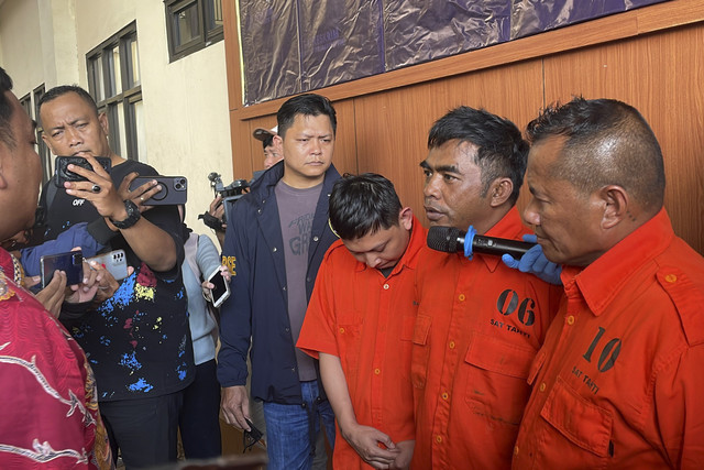 Konferensi pers tindak pidana pemalsuan dokumen Sprindik dan surat panggilan KPK, di Polres Jakarta Pusat, Jumat (7/2/2025). Foto: Fadhil Pramudya/kumparan