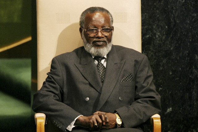 Tokoh Namibia, Sam Nujoma. Foto: Ray Stubblebine/REUTERS