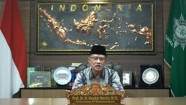 Ketua Umum PP Muhammadiyah Haedar Nashir ucapkan selamat Hari Pers Nasional (HPN) ke-79 Tahun 2025. Foto: PP Muhammadiyah