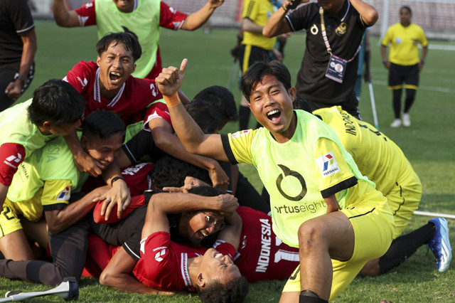 Perjuangan Timnas Amputasi Indonesia di Kejuaraan Asia 2025 yang berlangsung di Bangladesh. Foto: Dok. WAFF