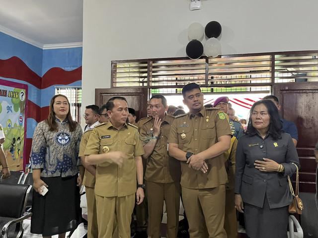 Launching Program Pemeriksaan Kesehatan Gratis oleh Pemprov Sumut dan Pemko Medan di Puskesmas PB Selayang, Kota Medan, Senin (10/2/2025). Foto: Tri Vosa/kumparan