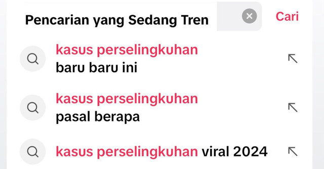 tren pencarian Tiktok