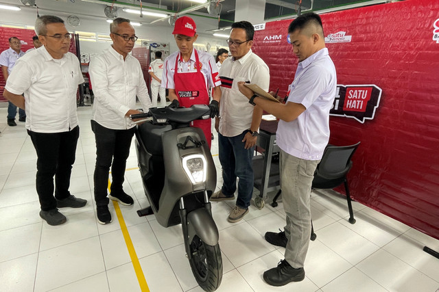 Festival Vokasi Satu Hati 2025 oleh PT Astra Honda Motor (AHM) siapkan talenta muda memasuki era elektrifikasi. Foto: Sena Pratama/kumparan