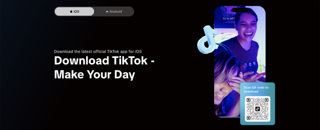 TikTok bisa didownload langsung dari web. Foto: TikTok