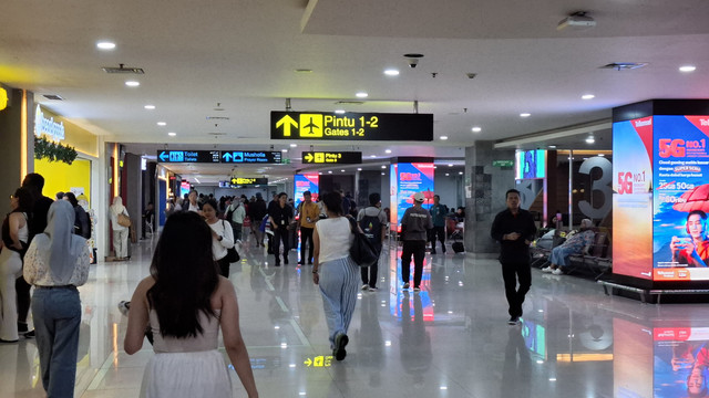 Suasana Bandara I Gusti Ngurah Rai saat cuaca buruk/Dok. Bandara Ngurah Rai