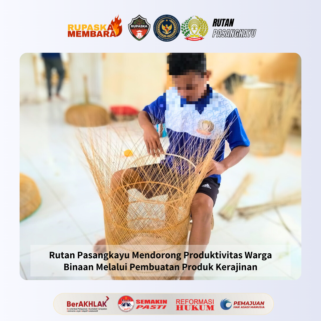 Rutan Pasangkayu Mendorong Produktivitas Warga Binaan Melalui Pembuatan Produk Kerajinan