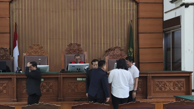 Sidang praperadilan Sekjen PDIP Hasto Kristiyanto di Pengadilan Negeri Jakarta Selatan, Rabu (12/2/2025). Foto: Jonathan Devin/kumparan