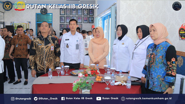 Kepala Rutan Kelas IIB Gresik Hadiri Serah Terima Jabatan Kepala Bapas Surabaya