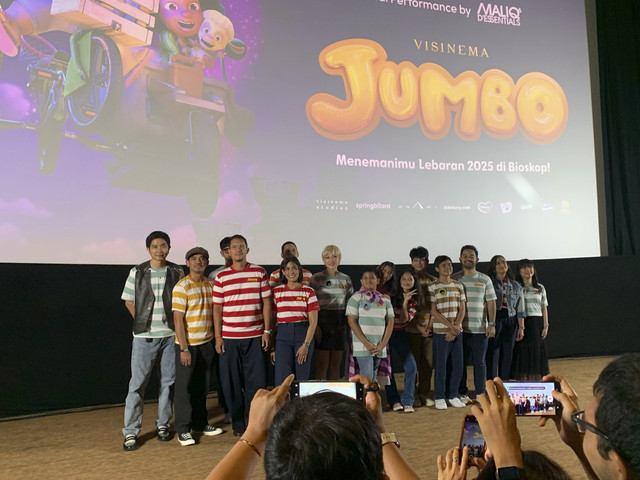 Trailer film animasi Jumbo dirilis di XXI Plaza Senayan, Rabu (12/2/2025).  Foto: Vincentius Mario/kumparan