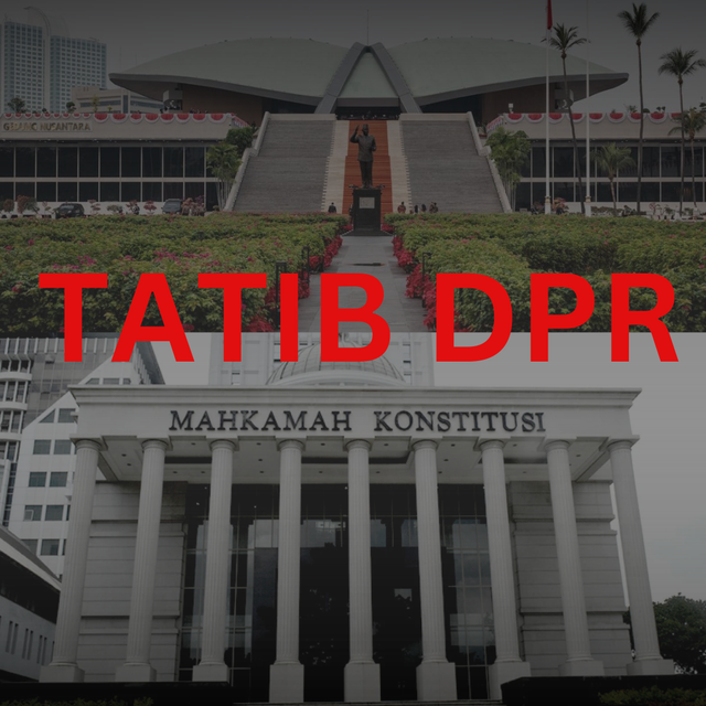 Gedung DPR (atas) dan Gedung MK (bawah). Sumber: Endrianto Bayu Setiawan