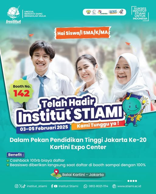 Institut Stiami Cempaka Putih Hadiri Pekan Pendidikan Tinggi Jakarta 2025