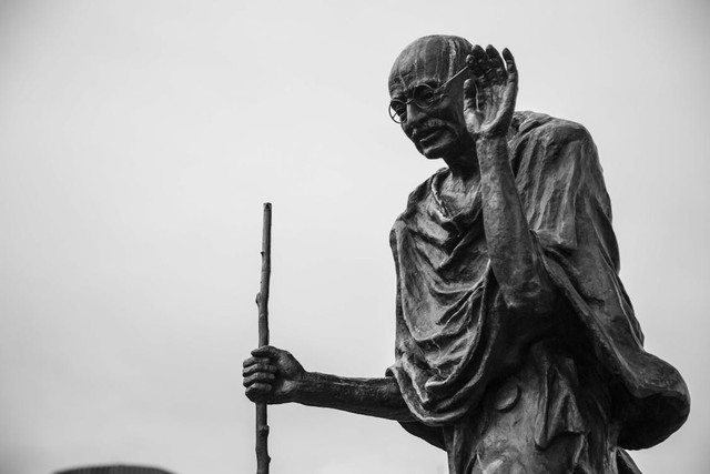 Ilustrasi 4 Ajaran Mahatma Gandhi,Foto:Pexels/Stephen Leonardi