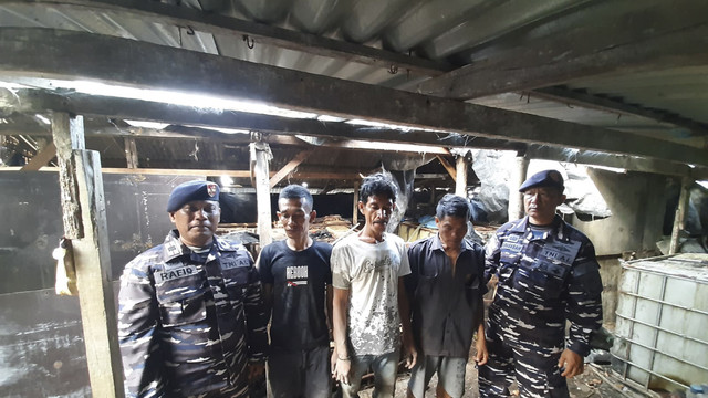 Lantamal I Belawan bongkar sindikat pencurian avtur untuk Bandara Kualanamu, Deli Serdang, Sumut. Foto: Dok. Lantamal I