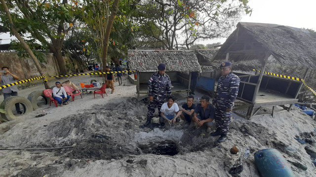 Lantamal I Belawan bongkar sindikat pencurian avtur untuk Bandara Kualanamu, Deli Serdang, Sumut. Foto: Dok. Lantamal I