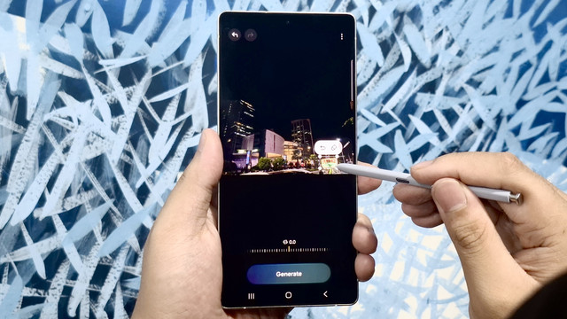 Fitur Generative Edit di Samsung Galaxy S25 Ultra. Foto: Samsung