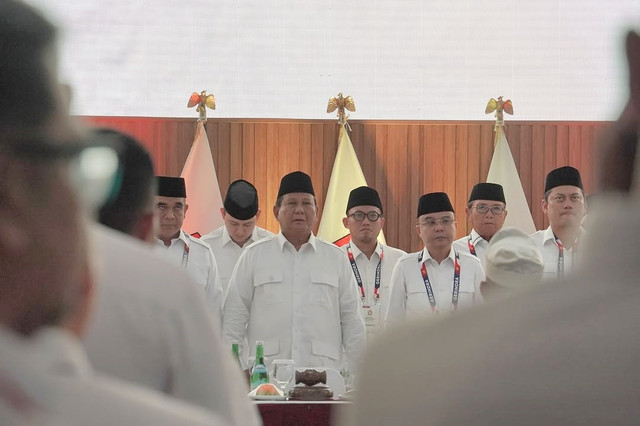 Rapimnas dan Kongres Luar Biasa Partai Gerindra di Hambalang, Kamis (13/2/2025). Foto: Instagram/@dahnil_anzar_simanjuntak