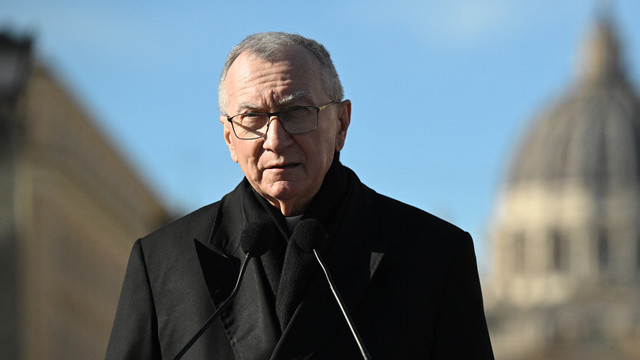 Menlu Vatikan Pietro Parolin. Foto: Tiziana FABI / AFP